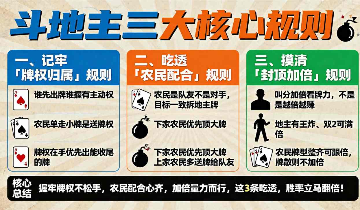 斗地主这3条规则不懂，打再多也白搭